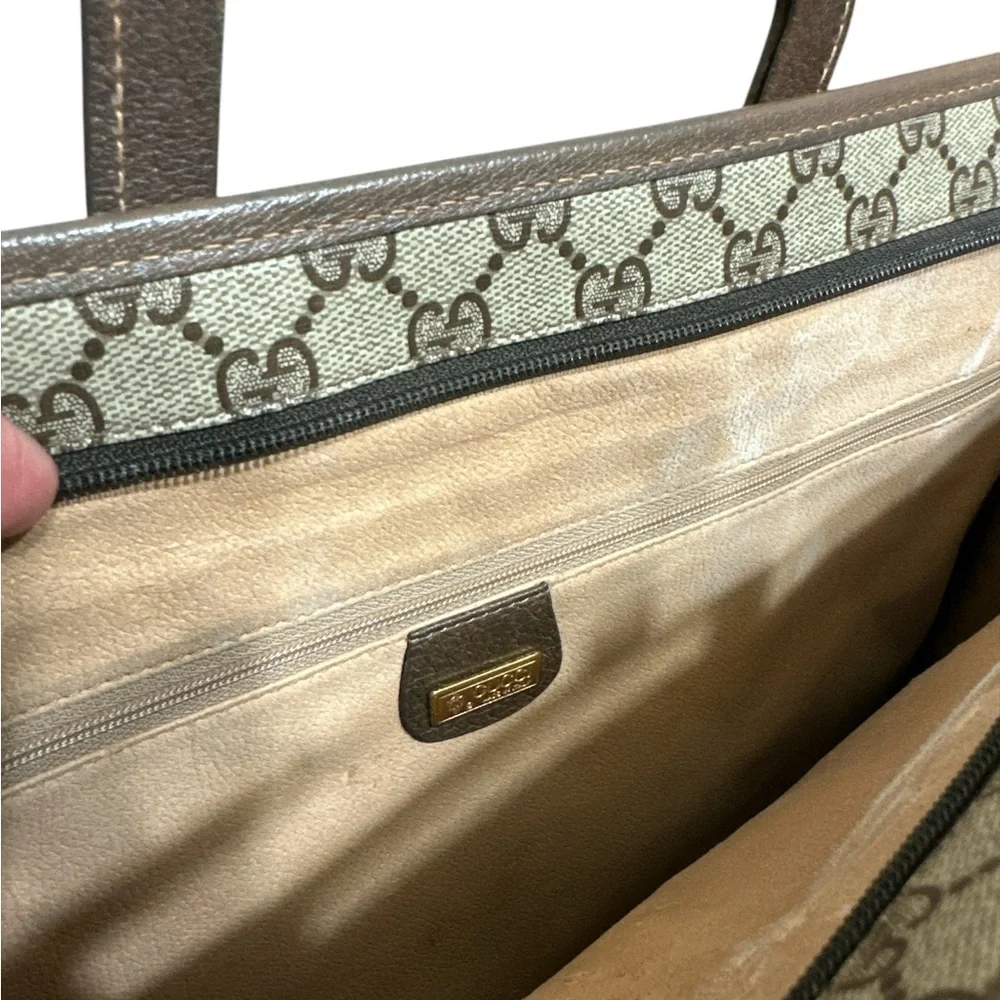 Vintage GUCCI GG attaché/briefcase